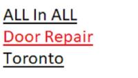 All In All Door Repair Toronto image 1